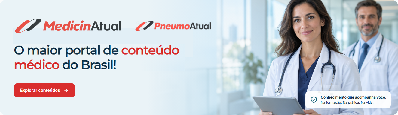 MedicinAtual e PneumoAtual. O maior portal de conteúdo médico do Brasil! Explorar conteúdos. Conhecimento que acompanha você. Na formação. Na prática. Na vida.