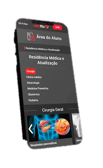 MedFlix exibido em um celular