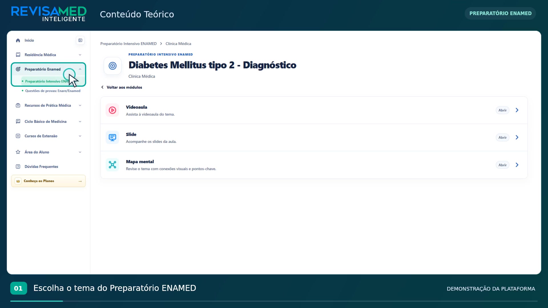 Conteúdo Teórico — tutorial do Preparatório ENAMED