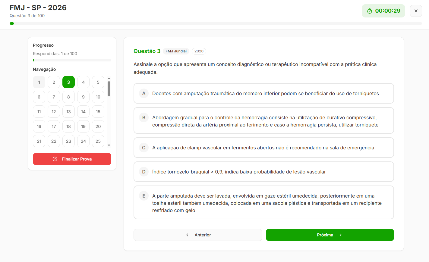 Questões — recurso do Revisamed Inteligente