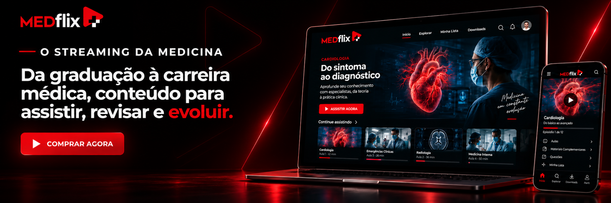 MedFlix — streaming da Medicina