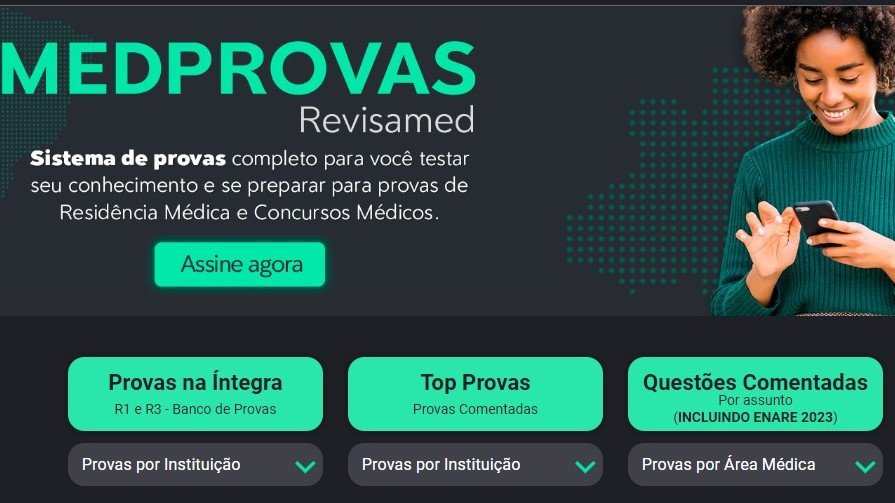 medprovas plataforma interativa de provas de residência médica