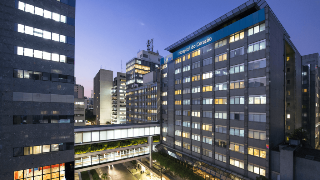 Fachada do Hospital do Coração em São Paulo