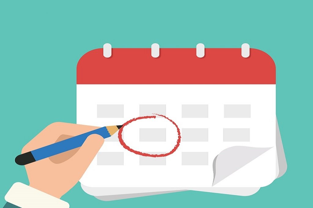 Figura simulando um calendário com as datas comemorativas da saúde