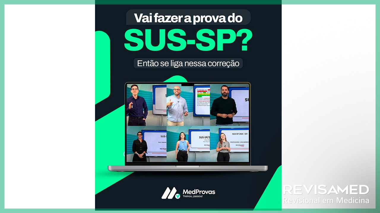Correção completa em vídeo da prova do SUS SP 2023/2024