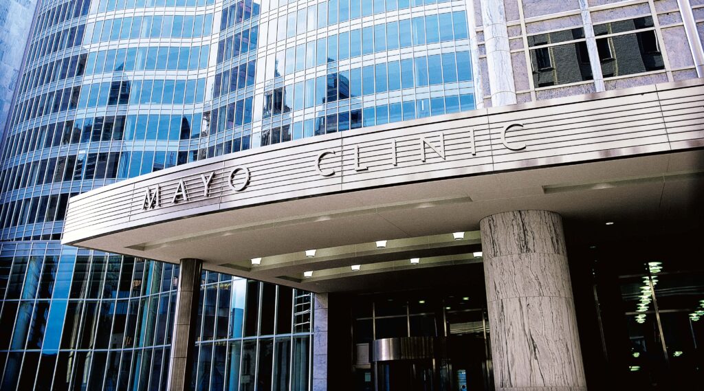 Fachada do hospital Mayo Clinic