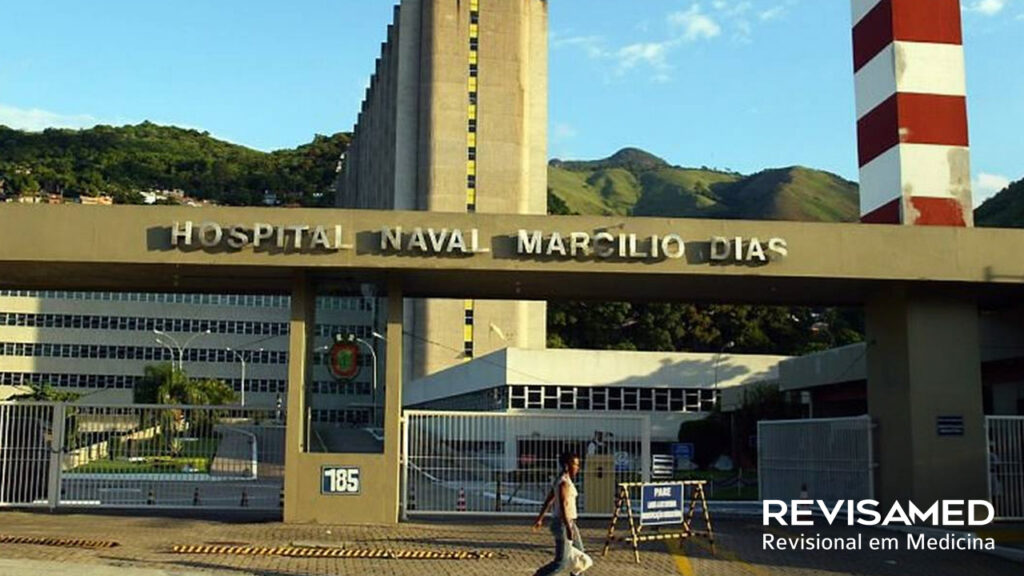 Fachada do Hospital Naval Marcílio Dias